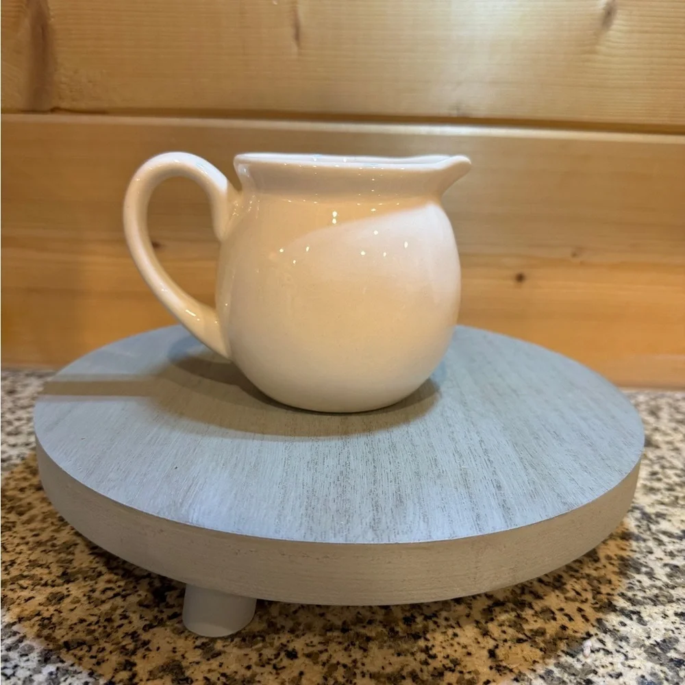 Rae Dunn | White “Cream” creamer Pitcher‎